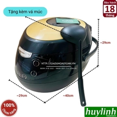 Nồi nấu trân châu tự động đa năng Yubann 5 lít - Tặng 1kg trân châu Boduo