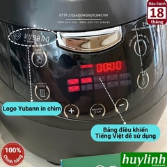 Nồi nấu trân châu tự động đa năng Yubann 5 lít - Tặng 1kg trân châu Boduo