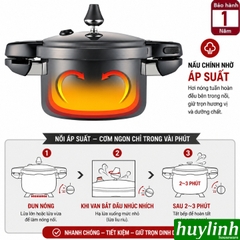 Nồi áp suất nhôm Hàn Quốc đáy từ BMPC-08(IH) - 4.2 lít - BMPC-10(IH) - 5.2 lít - phủ chống dính cao cấp