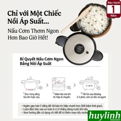 Nồi áp suất nhôm Hard Anodizing Hàn Quốc đáy từ PoongNyun BEDPC-06(IH) - 3.5 lít