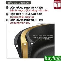 Nồi áp suất nhôm Hard Anodizing Hàn Quốc đáy từ PoongNyun BEDPC-06(IH) - 3.5 lít