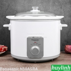 Nồi nấu cháo chậm Panasonic NF-N50ASRA - 5 lít - Made in Malaysia