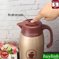 Bình thuỷ pha trà giữ nhiệt nóng lạnh 2Good B18 - 1.6 lít - Đổi mới 5 năm