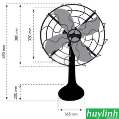 Quạt bàn kiểu cổ Sinwa B301