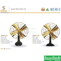 Quạt bàn kiểu cổ Sinwa B301