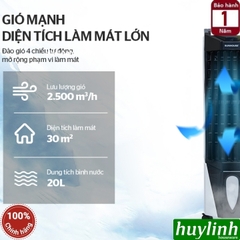 Quạt điều hoà làm mát không khí Sunhouse SHD7719 - Có remote [diện tích 30m2]