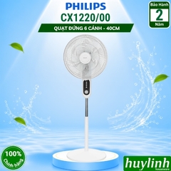 Quạt cây đứng Philips CX1220/00 - 45W - 6 cánh - lồng quạt 40cm