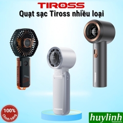 Quạt sạc cầm tay Tiross các loại - TS2281 - TS3422 - TS3424 - TS3425 - TS3426 - TS3427 - TS3428 - TS3429