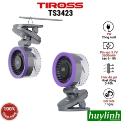 Quạt sạc để bàn Tiross các loại TS2282 - TS2283 - TS3420 - TS3423