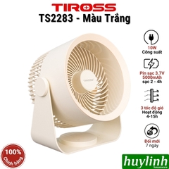 Quạt sạc để bàn Tiross các loại TS2282 - TS2283 - TS3420 - TS3423