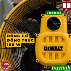 Quạt sàn công nghiệp DeWalt DXF1832 - 3 cánh nhôm - 18 inch (45cm) - 100W