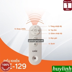 Quạt sưởi PTC Ceramic Unie UE-129 - 2200W - 3 mức sưởi + quạt gió