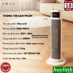 Quạt sưởi PTC Ceramic Bear DNQ-P20Y5 - 2200W - [10-20m2]