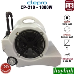 Quạt thổi thảm 3 cấp độ Clepro CP-210 - 1000W