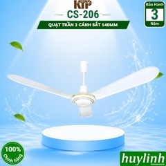 Quạt trần 3 cánh sắt Kim Thuận Phong CS206 - 140mm