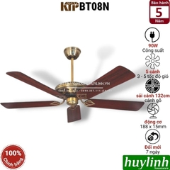 Quạt Trần 5 Cánh Gỗ Kim Thuận Phong KTP BT08N