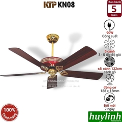 Quạt trần 5 cánh gỗ Kim Thuận Phong KTP KN08