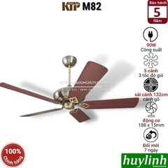 Quạt trần 5 cánh gỗ Kim Thuận Phong KTP M82