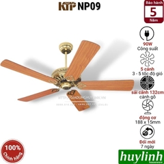 Quạt Trần 5 Cánh Gỗ Kim Thuận Phong KTP NP09