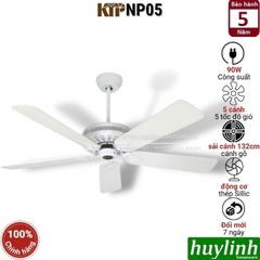 Quạt trần 5 cánh gỗ Kim Thuận Phong KTP NP05