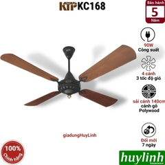 Quạt Trần Cánh Gỗ Kiểu Cổ Kim Thuận Phong KC168 - Bảo Hành 5 Năm