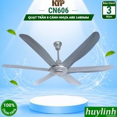 Quạt trần 6 cánh nhựa ABS Kim Thuận Phong CN606 - 1480mm