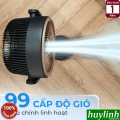Quạt cây đứng tuần hoàn không khí Sharp PJ-CD433V-H - động cơ DC 20W - 3 cánh 99 tốc độ gió