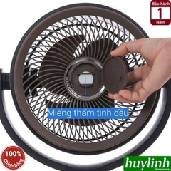 Quạt cây đứng tuần hoàn không khí Sharp PJ-CD433V-H - động cơ DC 20W - 3 cánh 99 tốc độ gió