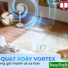 Quạt cây đứng tuần hoàn không khí Sharp PJ-CD603V-C - động cơ DC 24W - 3 cánh 3 tốc độ gió