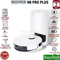 Robot Hút Bụi Lau Nhà Ecovacs Deebot N8 PRO PLUS - Tự Động Đổ Rác