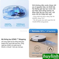 Robot hút bụi lau nhà Ecovacs Deebot N8 PRO - Bản Quốc Tế - Hàng chính hãng