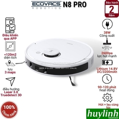 Robot hút bụi lau nhà Ecovacs Deebot N8 PRO - Bản Quốc Tế - Hàng chính hãng