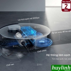 Robot hút bụi lau nhà thông minh Ecovacs Deebot X1 Omni [DEX11 Omni] - Bản quốc tế - Tự động hút - lau - giặt giẻ - sấy khô - đổ rác