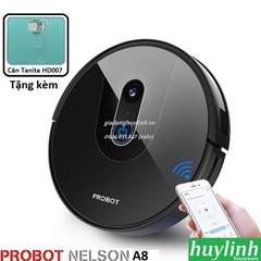 Robot Hút Bụi Lau Nhà Probot Nelson A8 AI PanoView Wifi - Tặng Cân Sức Khỏe Tanita HD007