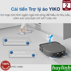 Robot hút bụi lau nhà tự động Ecovacs X5 PRO - tự động lau nhà, đổ rác, giặt giẻ - Chính hãng