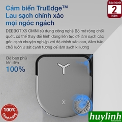 Robot hút bụi lau nhà tự động Ecovacs X5 PRO - tự động lau nhà, đổ rác, giặt giẻ - Chính hãng