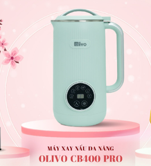 Máy xay nấu sữa hạt mini Olivo CB400 PRO - Dung tích 600ml - 7 Chức năng - Chính hãng