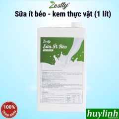 Sữa ít béo - kem thực vật Zestty - 1 lít