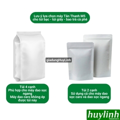 Máy hàn miệng túi đạp chân Tân Thanh M5-300 - má đồng - dao sọc caro