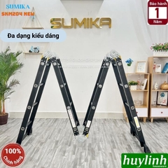 Thang nhôm gấp 4 đoạn Sumika SKM-204 NEW - 4.7 mét