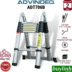 Thang nhôm rút đôi chữ A Advindeq ADT706B - 3.8 mét
