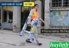 Thang nhôm rút đôi chữ A Advindeq ADT708B - 5 mét