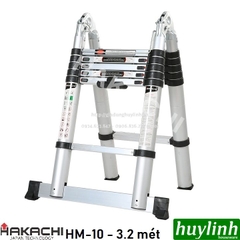 Thang nhôm rút đôi chữ A Hakachi HM-10 - 3.2 mét