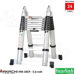 Thang nhôm rút đôi chữ A Hakachi HM-18CP - 5.6 mét