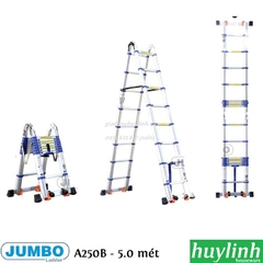 Thang Nhôm Rút Đôi Chữ A Jumbo A250B - 5.0 Mét