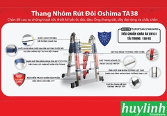 Thang nhôm rút đôi chữ A Oshima TA-38 - 3.8 mét