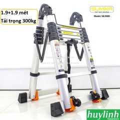 Thang nhôm rút đôi chữ A Sumika SK380D New - 3.8 mét - tải trọng 300kg