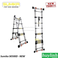 Thang nhôm rút đôi chữ A Sumika SK500D New - 5 mét