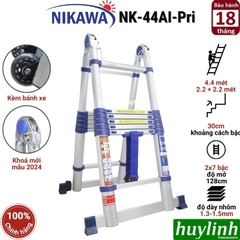 Thang nhôm rút đôi chữ A Nikawa NK-44AI PRI - 4.4 mét