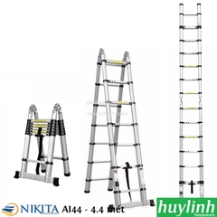 Thang nhôm rút đôi chữ A Nikita AI44 - 4.4 mét